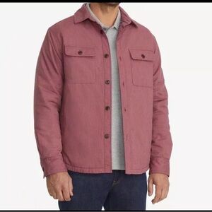 Untuckit Red Ziraldo Flannel Quilted Lined ButtonDown Shirt Jacket/Shacket NWT M